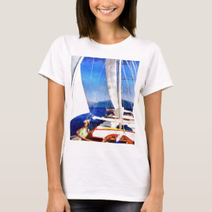 Camiseta Se Creó Tierra Para Que Los Barcos Visitaran Arte