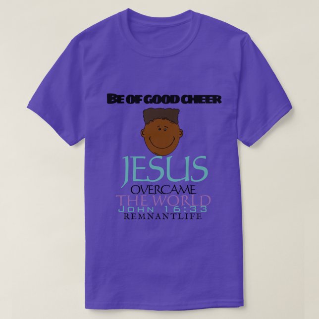 Camiseta Sé de buen tee morado (Diseño del anverso)