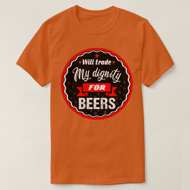 Camiseta Se dedicará al comercio de selvas para cervezas (Diseño del anverso)