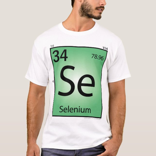 Camiseta (Se) del elemento del selenio - frente (Anverso)