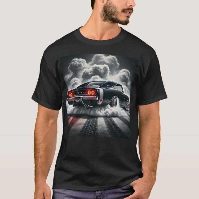 Camiseta Se desató el poder del coche muscular clásico: (Anverso)