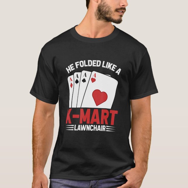 Camiseta Se Dobló Como Un Póquer De Mariscos De K. (Anverso)