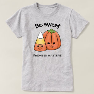 Camiseta Sé dulce Halloween Candy Corn & Calabaza