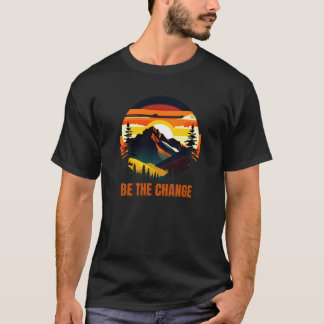 Camiseta Sé El Cambio – Atardecer De Montaña