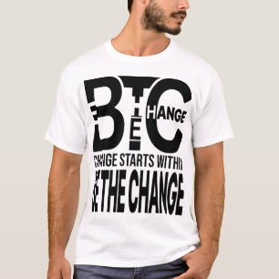 Camiseta Sé El Cambio – Diseño De Tipografía De Identidad M