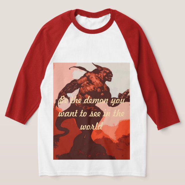Camiseta Sé el demonio que quieres ver en el mundo (Distribución)