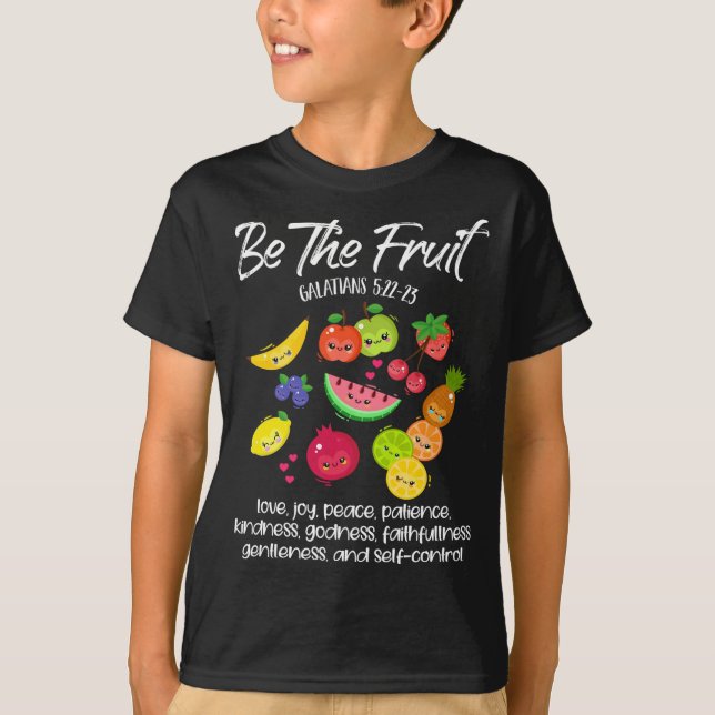 Camiseta Sé el espíritu cristiano de la fruta, el espíritu  (Anverso)