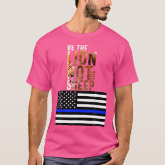 Camiseta Sé El León No La Policía De Ovejas Línea Azul Amér