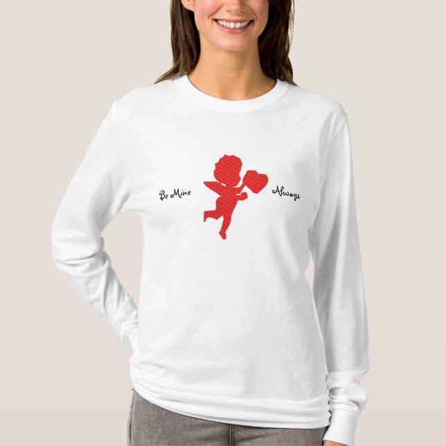 Camiseta Sé el mío siempre las mejores damas de San Valentí (Anverso)