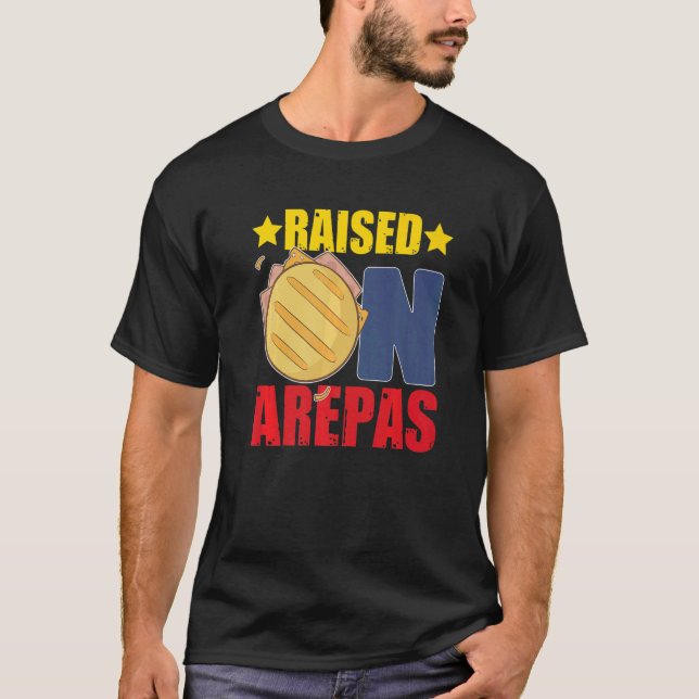 Camiseta Se Eleva Con Arepas Graciosa Venezuela Colombia Al (Anverso)