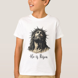 Camiseta Se eleva Jesús Cristiano Feliz Pascua