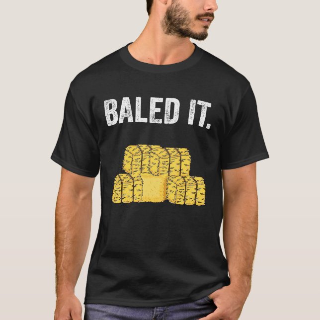 Camiseta Se Embolsó Granja De Heno Comida Viviendo (Anverso)