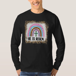 Camiseta Se Enjambra De Que Está Risen Leopard Rainbow Chri