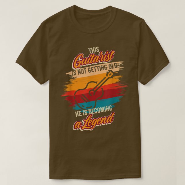 Camiseta Se está convirtiendo en una leyenda guitarrista Cu (Diseño del anverso)