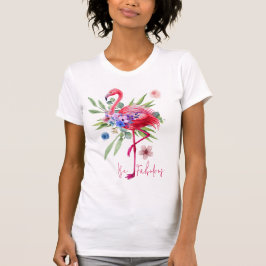 Camiseta "Sé fabuloso" Flamingo