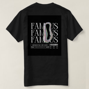 Camiseta Sé FAMOSO - Audaz Tee Gráfico para Dreamers & Doer
