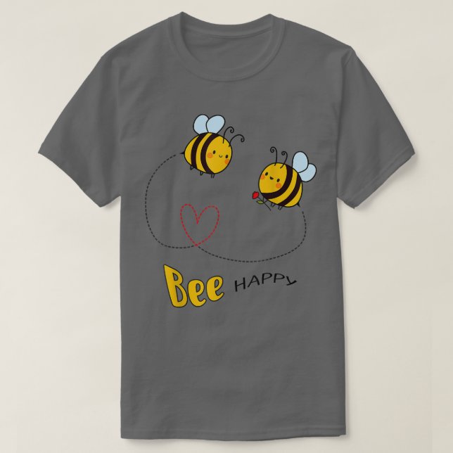 Camiseta Sé feliz - Abeja feliz - Bee Lover Beekeeper Summe (Diseño del anverso)