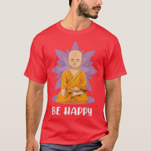 Camiseta Sé feliz bebé Buda Lotus Flor Mandala Zen
