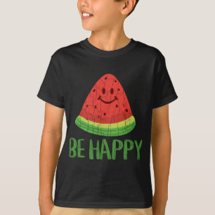 Camiseta Sé Feliz Gráfica divertida de frutas de verano de