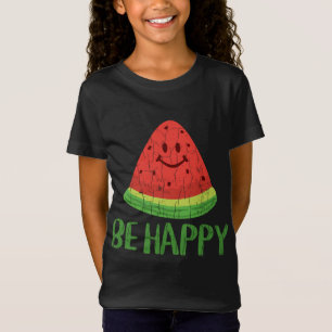 Camiseta Sé Feliz Gráfica divertida de frutas de verano de