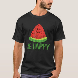 Camiseta Sé Feliz Gráfica divertida de frutas de verano de 