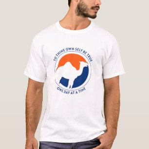 Camiseta Sé Fiel a Ti Mismo - Azul/Naranja