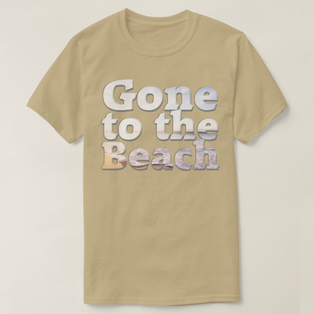 Camiseta Se fue a la playa (Diseño del anverso)