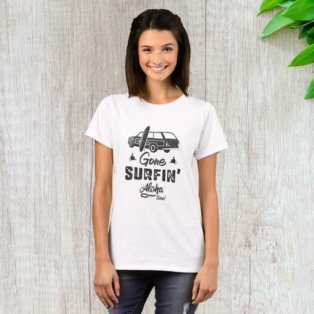 Camiseta Se Fue a Surfear Tiempo de Aloha (Subido por el creador)