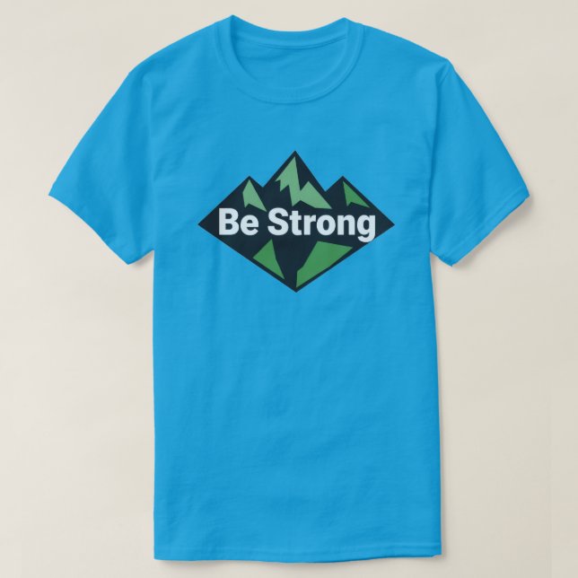 Camiseta Sé Fuerte Geométrico (Diseño del anverso)