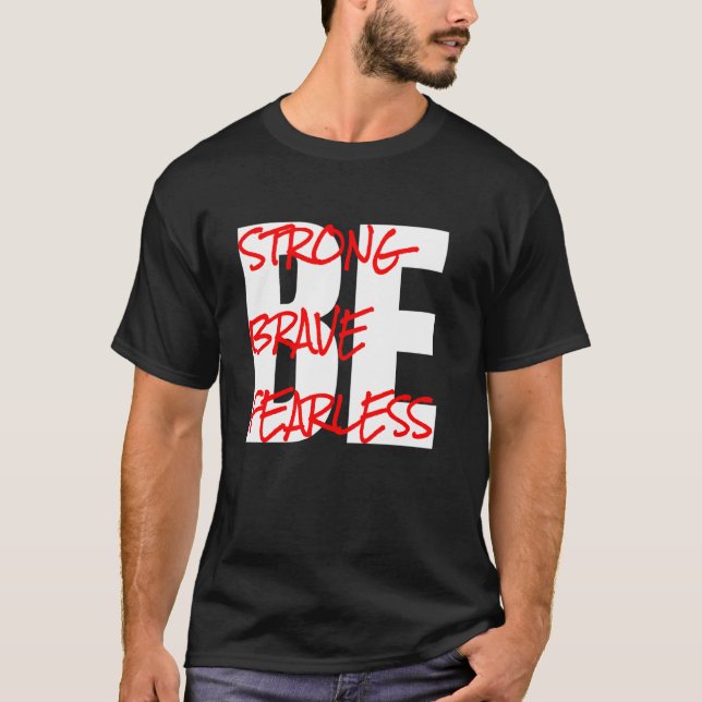 Camiseta Sé fuerte, sé valiente, sé intrépido (Anverso)