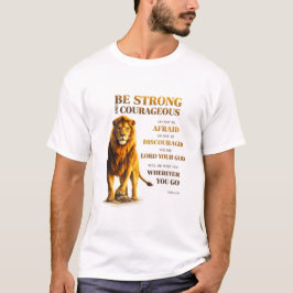 Camiseta Sé fuerte y valiente 