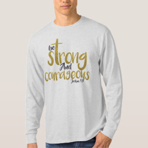 Camiseta Sé Fuerte Y Valiente Joshua 1:9