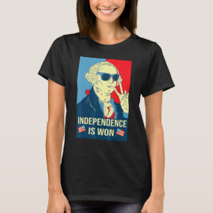 Camiseta Se Gana la Independencia George Washington Día de