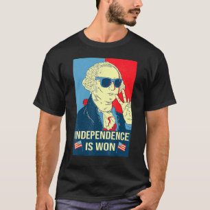 Camiseta Se Gana la Independencia George Washington Día de