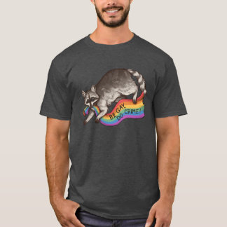 Camiseta SE GAY HAGA DELITO Bandera arcoíris Bandera del Or