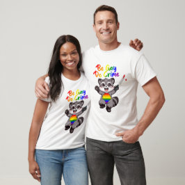 Camiseta Sé Gay Haz Crimen Mapache Orgullo LGBTQ+