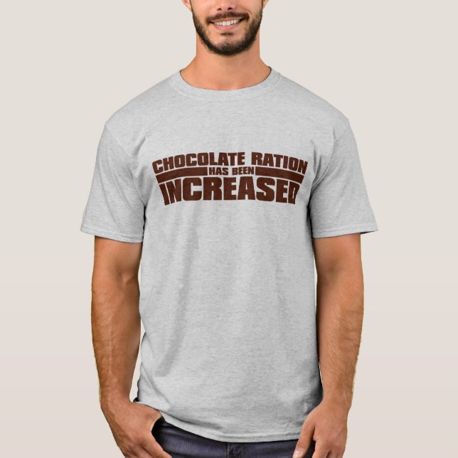 CAMISETA SE HA AUMENTADO LA RACIÓN DEL CHOCOLATE (Anverso)