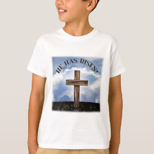Camiseta Se Ha Elevado El Cielo Cruzado.