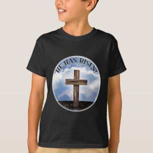 Camiseta Se Ha Elevado El Cielo Cruzado.