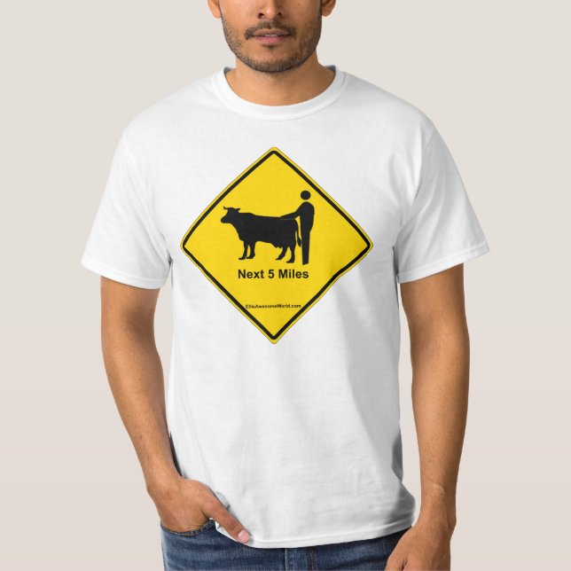 Camiseta Se hay vistas encima de una vaca f#%$er (Anverso)