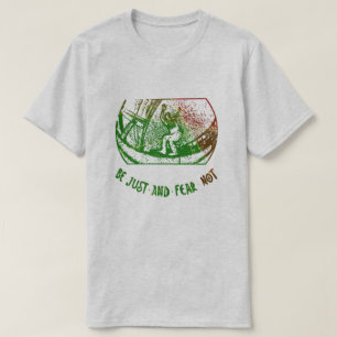 Camiseta Sé justo y teme no al patinaje en línea