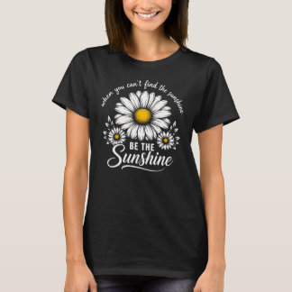 Camiseta Sé la cita floral de margarita del sol