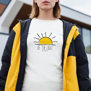 Camiseta Sé la Luz sunshine cristiano