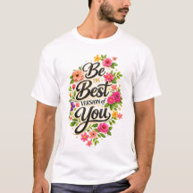 Sé la Mejor Versión de Ti Inspirador Floral