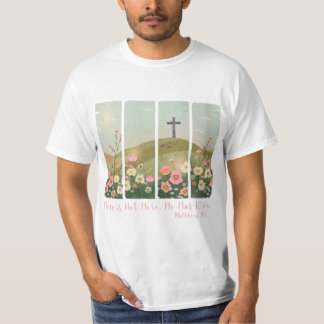 Camiseta Se Levanta Cruz Cristiana De Pascua
