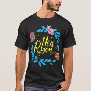 Camiseta Se Levanta Día De Pascua Jesús Cristiano Religioso