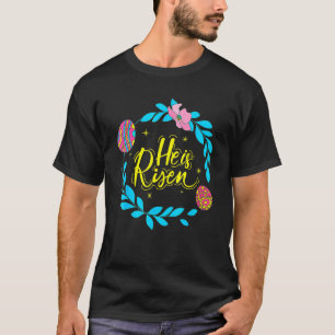 Camiseta Se Levanta Día De Pascua Jesús Cristiano Religioso