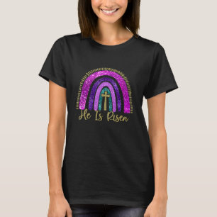 Camiseta Se Levanta El Arcoiris Cristiano Jesús Feliz Pascu