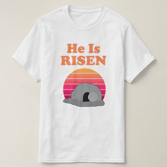Camiseta Se Levanta El Mensaje De Pascua (Diseño del anverso)
