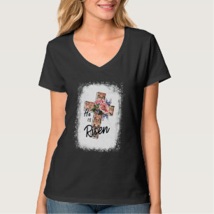 Camiseta Se Levanta Feliz Día De Pascua Para Los Recursos C